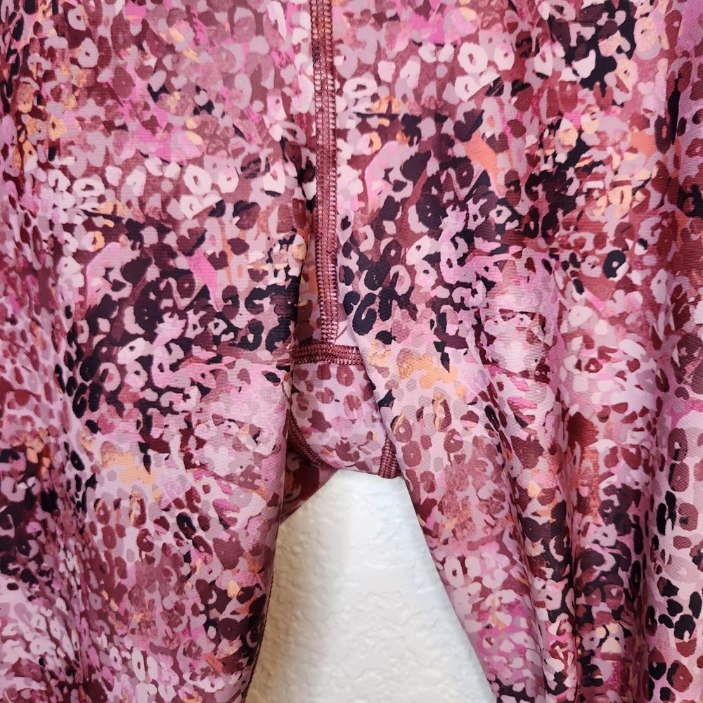 Athleta Women's Ultimate Stash II 7/8 Tight XL Dynamic Leopard Mauve legging